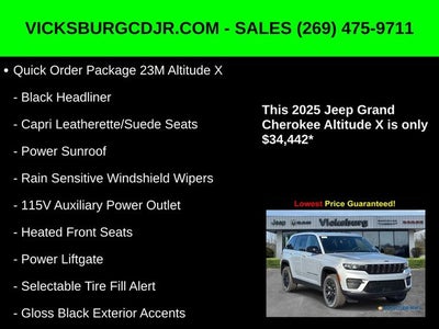 2025 Jeep Grand Cherokee GRAND CHEROKEE ALTITUDE X 4X4
