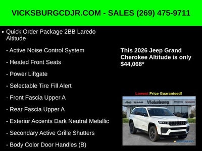 2026 Jeep Grand Cherokee GRAND CHEROKEE LAREDO ALTITUDE 4X4
