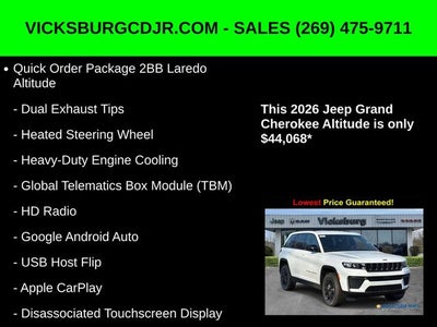 2026 Jeep Grand Cherokee GRAND CHEROKEE LAREDO ALTITUDE 4X4