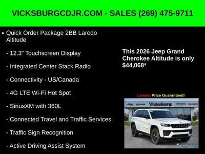 2026 Jeep Grand Cherokee GRAND CHEROKEE LAREDO ALTITUDE 4X4