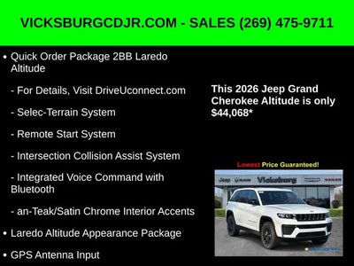 2026 Jeep Grand Cherokee GRAND CHEROKEE LAREDO ALTITUDE 4X4