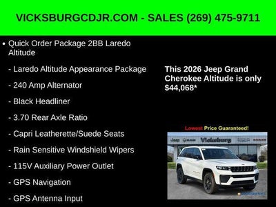 2026 Jeep Grand Cherokee GRAND CHEROKEE LAREDO ALTITUDE 4X4