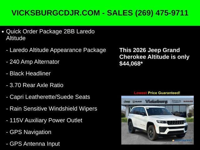 2026 Jeep Grand Cherokee GRAND CHEROKEE LAREDO ALTITUDE 4X4