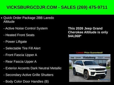 2026 Jeep Grand Cherokee GRAND CHEROKEE LAREDO ALTITUDE 4X4