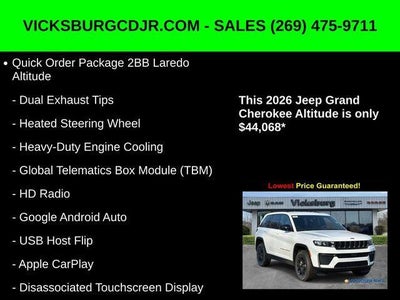 2026 Jeep Grand Cherokee GRAND CHEROKEE LAREDO ALTITUDE 4X4