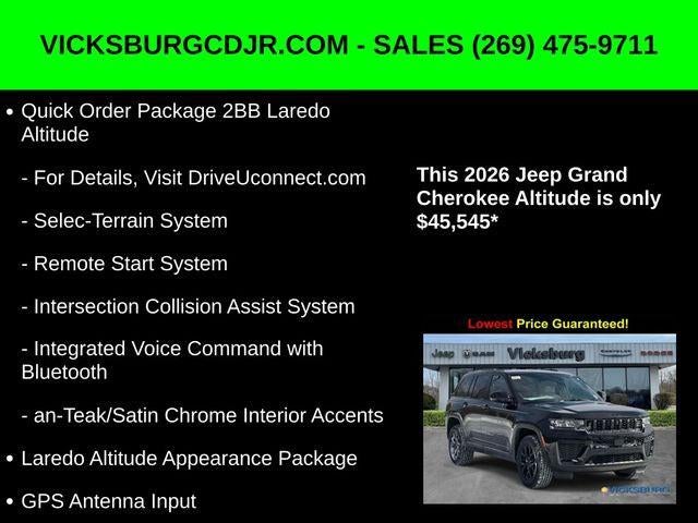 2026 Jeep Grand Cherokee GRAND CHEROKEE ALTITUDE 4X4