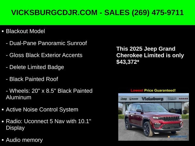 2025 Jeep Grand Cherokee GRAND CHEROKEE LIMITED 4X4