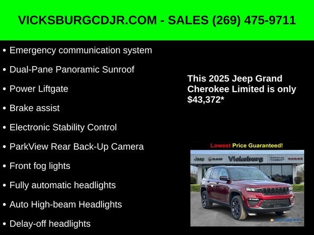 2025 Jeep Grand Cherokee GRAND CHEROKEE LIMITED 4X4