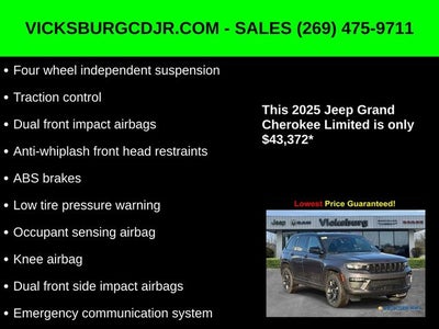 2025 Jeep Grand Cherokee GRAND CHEROKEE LIMITED 4X4