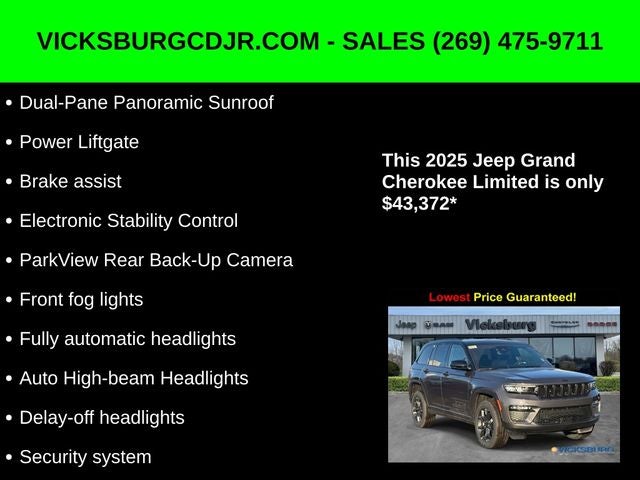 2025 Jeep Grand Cherokee GRAND CHEROKEE LIMITED 4X4