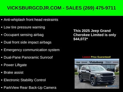 2025 Jeep Grand Cherokee GRAND CHEROKEE LIMITED 4X4