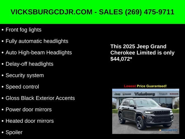 2025 Jeep Grand Cherokee GRAND CHEROKEE LIMITED 4X4