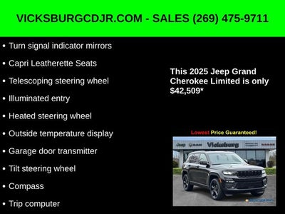 2025 Jeep Grand Cherokee GRAND CHEROKEE LIMITED 4X4