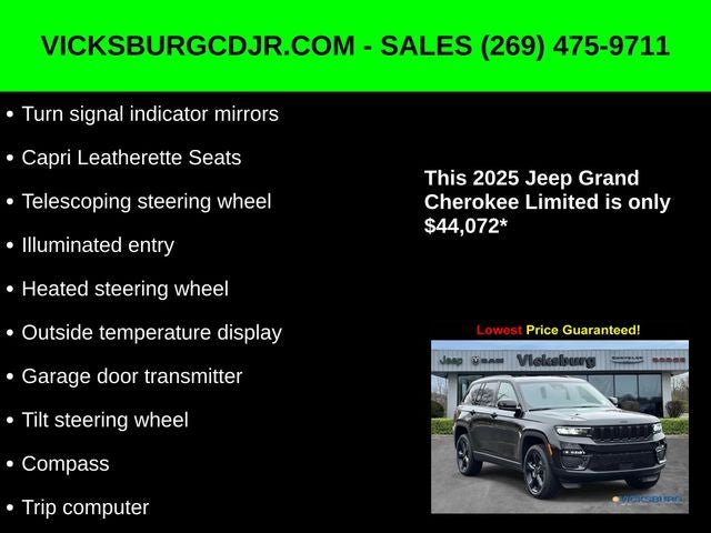 2025 Jeep Grand Cherokee GRAND CHEROKEE LIMITED 4X4