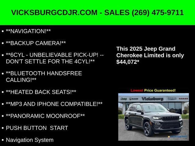 2025 Jeep Grand Cherokee GRAND CHEROKEE LIMITED 4X4