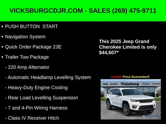 2025 Jeep Grand Cherokee GRAND CHEROKEE LIMITED 4X4