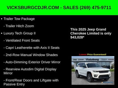2025 Jeep Grand Cherokee GRAND CHEROKEE LIMITED 4X4