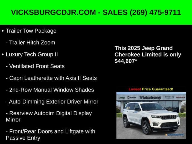 2025 Jeep Grand Cherokee GRAND CHEROKEE LIMITED 4X4