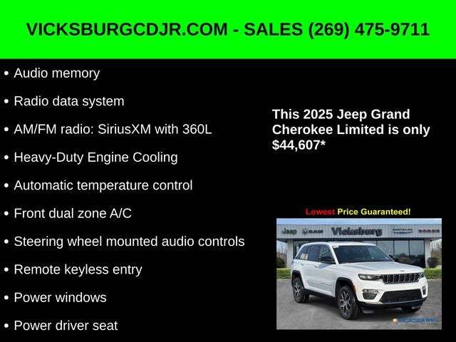 2025 Jeep Grand Cherokee GRAND CHEROKEE LIMITED 4X4