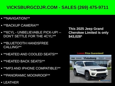 2025 Jeep Grand Cherokee GRAND CHEROKEE LIMITED 4X4