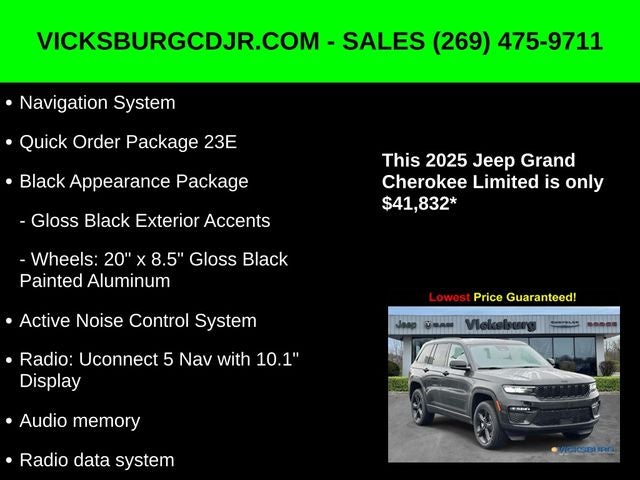 2025 Jeep Grand Cherokee GRAND CHEROKEE LIMITED 4X4