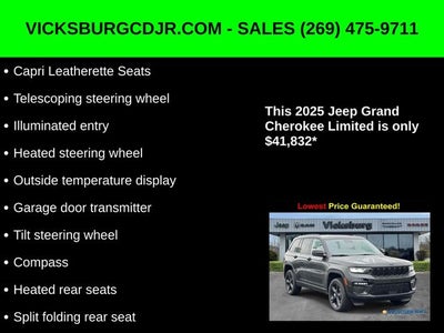 2025 Jeep Grand Cherokee GRAND CHEROKEE LIMITED 4X4