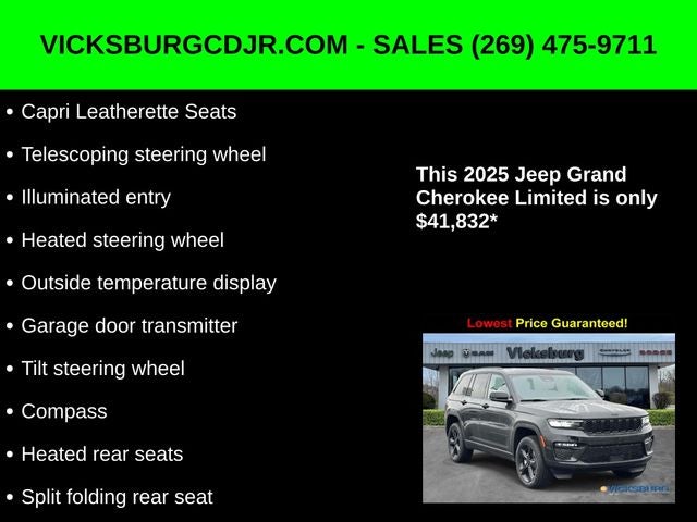 2025 Jeep Grand Cherokee GRAND CHEROKEE LIMITED 4X4