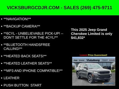 2025 Jeep Grand Cherokee GRAND CHEROKEE LIMITED 4X4