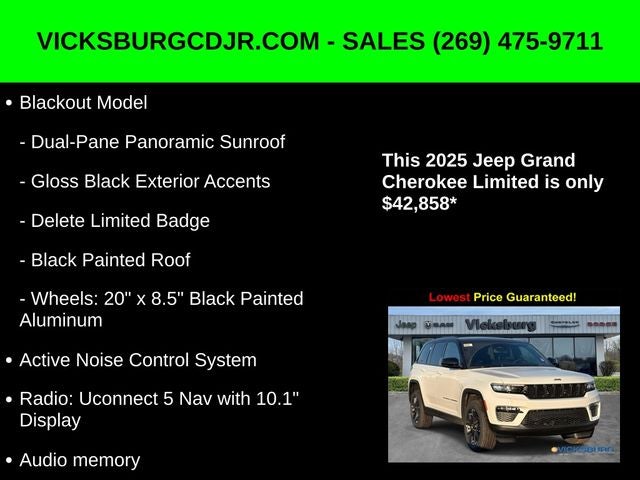 2025 Jeep Grand Cherokee GRAND CHEROKEE LIMITED 4X4