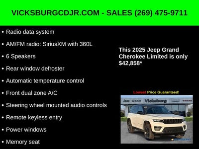 2025 Jeep Grand Cherokee GRAND CHEROKEE LIMITED 4X4