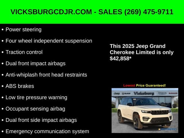 2025 Jeep Grand Cherokee GRAND CHEROKEE LIMITED 4X4