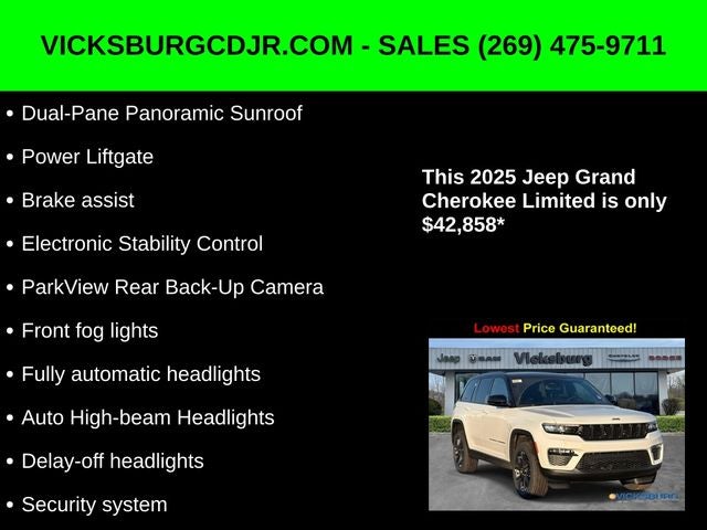 2025 Jeep Grand Cherokee GRAND CHEROKEE LIMITED 4X4