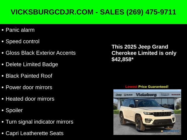 2025 Jeep Grand Cherokee GRAND CHEROKEE LIMITED 4X4