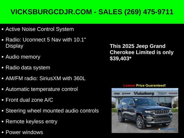 2025 Jeep Grand Cherokee GRAND CHEROKEE LIMITED 4X4