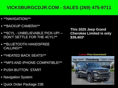 2025 Jeep Grand Cherokee GRAND CHEROKEE LIMITED 4X4
