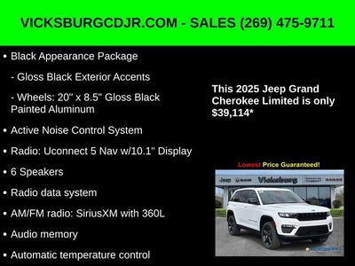 2025 Jeep Grand Cherokee GRAND CHEROKEE LIMITED 4X4