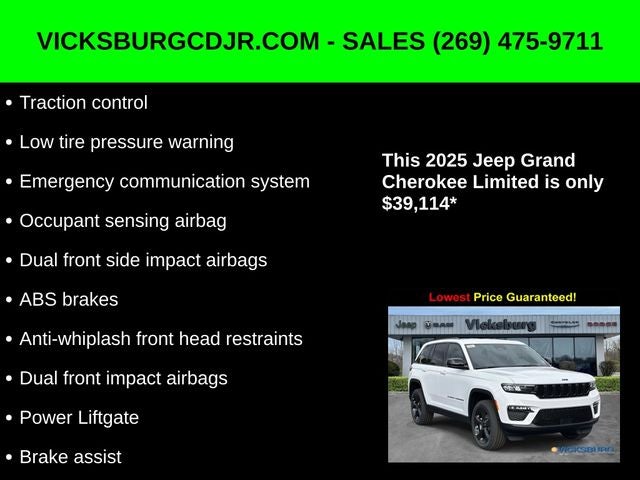 2025 Jeep Grand Cherokee GRAND CHEROKEE LIMITED 4X4