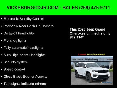 2025 Jeep Grand Cherokee GRAND CHEROKEE LIMITED 4X4