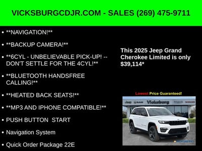 2025 Jeep Grand Cherokee GRAND CHEROKEE LIMITED 4X4