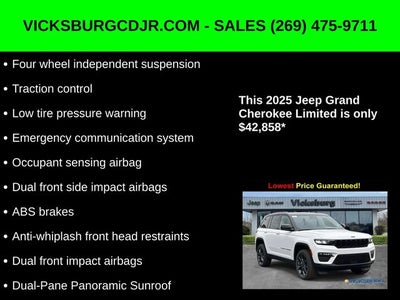 2025 Jeep Grand Cherokee GRAND CHEROKEE LIMITED 4X4