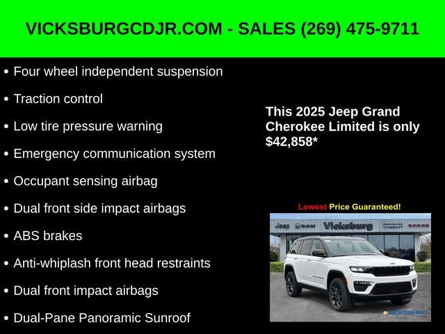 2025 Jeep Grand Cherokee GRAND CHEROKEE LIMITED 4X4