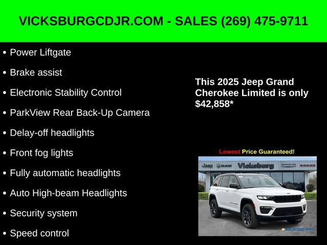 2025 Jeep Grand Cherokee GRAND CHEROKEE LIMITED 4X4