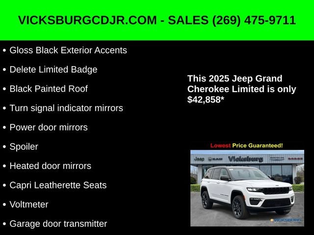 2025 Jeep Grand Cherokee GRAND CHEROKEE LIMITED 4X4