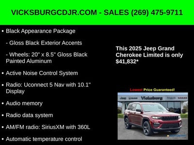 2025 Jeep Grand Cherokee GRAND CHEROKEE LIMITED 4X4