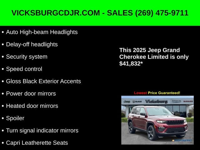 2025 Jeep Grand Cherokee GRAND CHEROKEE LIMITED 4X4