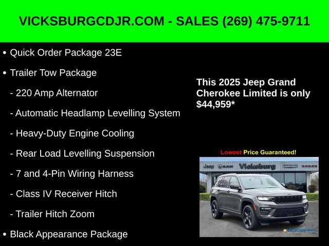 2025 Jeep Grand Cherokee GRAND CHEROKEE LIMITED 4X4