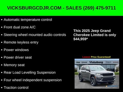2025 Jeep Grand Cherokee GRAND CHEROKEE LIMITED 4X4