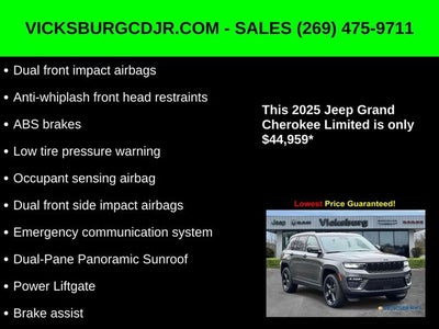 2025 Jeep Grand Cherokee GRAND CHEROKEE LIMITED 4X4