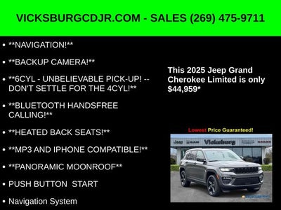 2025 Jeep Grand Cherokee GRAND CHEROKEE LIMITED 4X4