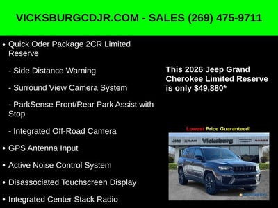 2026 Jeep Grand Cherokee GRAND CHEROKEE LIMITED RESERVE 4X4
